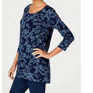 J. Jill Bluebird Tunic Top - New - Sz S